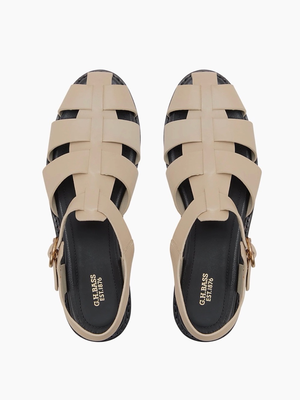 NIB G.H. Bass & Co. Leather Fisherman Sandals